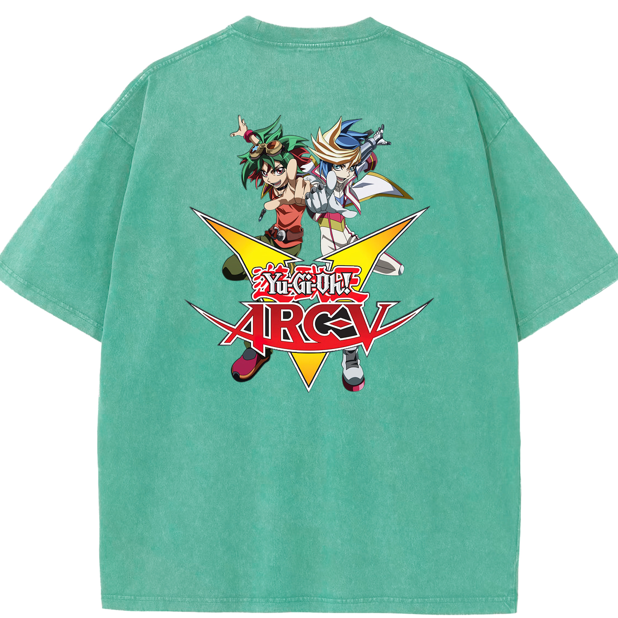 （画像用） 遊☆戯☆王 Yu-Gi-Oh! 綿100% ヴィンテージ風 半袖Tシャツ（背面プリント）